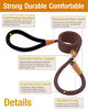 Picture of lynxking 5 FT Dog Leash Slip Lead 2 Pack Strong Heavy Duty Braided Dog Training Leash No Pull Training Lead Leashes for Medium Large and Small Dogs