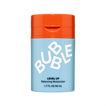 Picture of Bubble Skincare Level Up Balancing Face Moisturizer - Hydrating Gel Moisturizer Formulated with Zinc PCA + Niacinamide for Improved Texture & Radiance - Skin Care for Oily or Combination Skin (50ml)