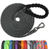 Picture of NTR Long Dog Leash, 20FT Check Cord with Swivel Lockable Hook and Comfortable Padded Handle for Reflective Dog Leash for Small Medium and Large Dogs Walking Training Hiking Camping Playing