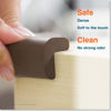 Picture of Roving Cove Corner Protector for Baby (16 Large Corners) - Hefty-Fit Heavy-Duty Soft Rubber Foam Furniture Corner Bumper Guards, 3M Adhesive Pre-Taped, Coffee Brown