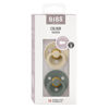 Picture of BIBS Pacifiers | Natural Rubber Baby Pacifier | Set of 2 BPA-Free Soothers | Made in Denmark | Vanilla/Pine 6+ Months (Pack of 2)