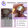 Picture of COSLUS Electric Nail Drill File Professional: for Acrylic Gel Dip Powder Nails Portable Nail Drill Machine Kit Manicure Pedicure Tools Polishing Set with Nail Drill Bits Sanding Bands