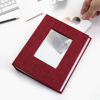 Picture of Vienrose Small Photo Album 4x6 holds 100 Photos 2 Pack, Mini Baby Photo Album Linen Cover for Gifts Wedding Family, Red