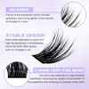 Picture of DIY lash Extension Kit Lash Cluster Kit Cluster Eyelash Extensions Individual Lashes Eyelash Clusters Mascara Brush Lash Band and Seal Cluster Lash Applicator Individual Lashes Kit(Natural/Volume Kit)
