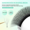 Picture of NAGARAKU W Eyelash Extension 4D Volume Premade 0.07mm D curl 16mm Faux Mink Matte Black Cluster Easy Fanning yy Eye Lashes