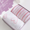 Picture of Bassinet Sheets Compatible with AirClub, GoFirst, Baby Joy and MiClassic Bassinet Bedside Sleeper, 2 Pack, 100% Jersey Knit Cotton Fitted Sheets, Pink Stripes and Hearts Print for Baby Girls