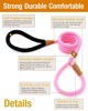 Picture of lynxking 8 FT Dog Leash Slip Lead 2 Pack Strong Heavy Duty Braided Dog Training Leash No Pull Training Lead Leashes for Medium Large and Small Dogs