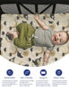 Picture of Graco Pack and Play Sheets Fitted, TotAha Buttery Soft Mini Crib Sheets Boy, Hypoallergenic Neutral Pack N Play Mattress Sheets, Premium Jersey Playrad Sheets, Zoo Safari & Sea Animals, 2 Pack