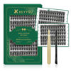 Picture of Lash Clusters 144pcs Individual Lashes D Curl 18mm Eyelash Clusters KEYYOU Air Touch Cluster Lashes Super Lightweight Soft Wispy Comfortable Easy DIY at Home(Air03-D-18mm)
