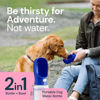 Picture of MalsiPree Dog Water Bottle, Lightweight, Leak Proof Portable Puppy Water Dispenser with Drinking Feeder for Pets Outdoor Walking, Hiking, Travel (12OZ, Navy Blue)