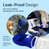 Picture of MalsiPree Dog Water Bottle, Lightweight, Leak Proof Portable Puppy Water Dispenser with Drinking Feeder for Pets Outdoor Walking, Hiking, Travel (12OZ, Navy Blue)