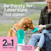 Picture of MalsiPree Dog Water Bottle Portable - Leak Proof and Lightweight Water Bottle for Dogs - Dog Travel Water Bottle with Bowl - Dog Walking Accessories (12OZ, Blue)