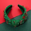 Picture of MOLOCH Christmas Headband for Women Christmas Tree Bow Snowflake Knotted Headband Jeweled Crystal Xmas Headband Christmas Decorations Gifts