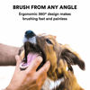 Picture of Jasper Dog Toothbrush, 360-Degree Silicone Dog Finger Toothbrush with Storage Cases, Dog Tooth Brushing Kit, Dog Teeth Cleaning Kit for Medium and Large Dogs, Use with Dog Toothpaste, 4 Pack Neon