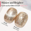 Picture of Double Rhythm Cat Eye Gel Nail Polish Set of 6 Colors Shimmer Glitter with Magnet 9D Holographic Reflective Magnetic Nail Polish (Silver Gold Pink Purple Black-Kit 32)