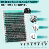 Picture of Lash Extension Kit 320Pcs,DIY Individual Lashes Clusters Kit,Lash Bond And Seal,Lash Remover For Eyelashes Extensions,Lash Applicator Tool For False Eyelash Cluster Kit At Home(30D,D-Mix9-16mm Kit)