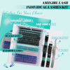 Picture of Lash Extension Kit 320Pcs,DIY Individual Lashes Clusters Kit,Lash Bond And Seal,Lash Remover For Colorful Eyelashes Extensions,Lash Applicator Tools For False Eyelash Cluster Kit(40D,D-Mix9-16mm Kit)