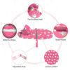 Picture of NACOCO Large Dog Raincoat Adjustable - Pet Unicorns Water Proof Clothes Lightweight Rain Jacket Poncho Hoodies with Strip Reflective Pink (M, Pink Unicorn)