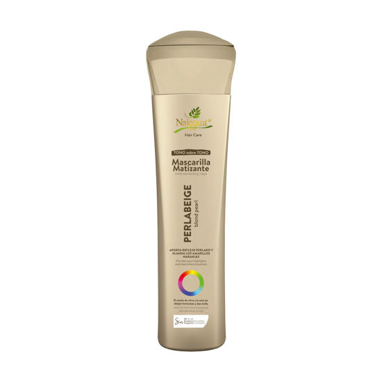 Picture of Naissant Perla Beige Hair Purple Toning Mask | Eliminates Brassiness | Neutralizes Yellow & Orange Tones | Paraben, Ammonia & Sulfate Free | Pro-Vitamin B5, Olive Oil & Honey (Perla Beige) 10.1 Fl Oz