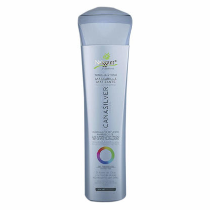 Picture of Naissant Icy Cool Blonde Hair Purple Toning Mask | Eliminates Brassiness | Neutralizes Yellow & Orange Tones | Paraben,Ammonia & Sulfate Free | Pro-Vitamin B5, Olive Oil & Honey (Cana Silver) 10.1FlOz