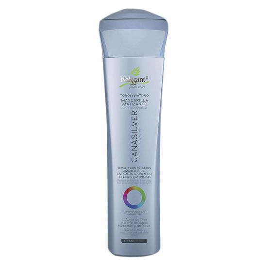 Picture of Naissant Icy Cool Blonde Hair Purple Toning Mask | Eliminates Brassiness | Neutralizes Yellow & Orange Tones | Paraben,Ammonia & Sulfate Free | Pro-Vitamin B5, Olive Oil & Honey (Cana Silver) 10.1FlOz