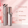 Picture of Facial Hair Remover for Women - as Seen on TV Painless Face Shaver - Electric Hair Removal Device for Face Lips Peach Fuzz with Light (White)