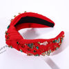 Picture of MOLOCH Christmas Headband for Women Christmas Tree Bow Snowflake Knotted Headband Jeweled Crystal Xmas Headband Christmas Decorations Gifts