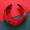 Picture of MOLOCH Christmas Headband for Women Christmas Tree Bow Snowflake Knotted Headband Jeweled Crystal Xmas Headband Christmas Decorations Gifts