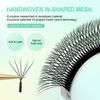 Picture of NAGARAKU Double Tips 5D W Eyelash Extensions Supplies Thick W Lash Extensions Premade Fans Russian Volume Faux Mink Matte 12 rows Cluster pre Fanned Eye yy Lashes 0.07mm C (8-15mm) Mix