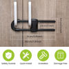 Picture of Jetec 10 Pieces Cabinet Locks for Babies, U-Shaped Proofing Drawers Safety Child Locks Adjustable, Easy to Use Childproof Latch for Knob Handle on Kitchen Door Storage Cupboard Closet (Black)
