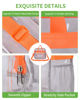 Picture of MAY TREE Clear Bag Stadium Approved 12×6×12, Clear Stadium Bag for Women and Men, Clear Lunch Bag for Work Travel Sport Office, Clear Tote Bag Stadium Approved with Non-Removable Straps - Orange