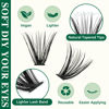 Picture of DIY Lash Extension Kit KEYYOU 300Pcs Individual Eyelash Extension Kit 40D 0.07D Curl 9-18MIX Lash Clusters Kit with Lash Glue Remover Applicator Easy to Use for Beginners(Kit-40D-0.07D,9-18MIX)