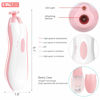 Picture of Baby Nail Trimmer Electric, FANSIDI Baby Nail File Infant Nail Clippers with 10 Grinding Pads 8 Sandpapers for Newborn Infant Toddler or Adults Toes Fingernails Care - AA Battery Operated (White/Pink)