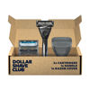 Picture of Dollar Shave Club | Heavy Metal Shave Kit | Heavy-Duty Razor Handle, 6 Blade Razor Blade Refills, and Razor Cover | Precision Razor Shave Kit, Shaving Kit, Grooming Kit, Razor Set