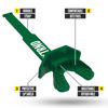 Picture of Nxtrnd Two Football Mouth Guard, Football Mouthpiece with Strap, Fits Adult & Youth (Dark Green)