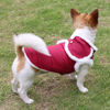 Picture of JoyDaog Shawl Design Fleece Lined Warm Dog Jacket for Puppy Winter Cold Weather,Soft Windproof Small Dog Coat,Red S