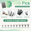 Picture of DIY Lash Extension Kit KEYYOU 300Pcs Individual Eyelash Extension Kit 40D 0.07C Curl 9-18MIX Lash Clusters Kit with Lash Glue Remover Applicator Easy to Use for Beginners(Kit-40D-0.07C,9-18MIX)