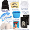 Picture of Kenashii Super Nose Waxing Kit | 100g Wax, 24 Applicators | No Microwave Required | Ear Hair Removal | For Men and Women | 12 Balm Wipes, Mustache Guards, Storage Bag