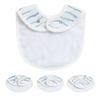 Picture of Konssy Muslin Baby Bibs 8 Pack Baby Bandana Drool Bibs Cotton for Unisex Boys Girls, 8 Solid Colors Set for Teething Drooling