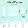 Picture of LitBear Large Pimple Patches (7 Sizes 306 Patches), Big Acne Patches, XL Hydrocolloid Bandages for Full Face, Forehead, Chin, Nose, Body, Back, Neck & Chest, Oval, Moon, Square hydrocolloid Patch