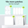Picture of LitBear Large Pimple Patches (7 Sizes 306 Patches), Big Acne Patches, XL Hydrocolloid Bandages for Full Face, Forehead, Chin, Nose, Body, Back, Neck & Chest, Oval, Moon, Square hydrocolloid Patch