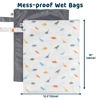 Picture of Tiny Twinkle Mess-proof Wet Bags 2 Pack Waterproof and Washable Bag for Travel storage, Stroller, Daycare, Baby Diapers, Yoga, Beach, Pool, Wet Toddler Swimsuits (Dinosaur)