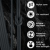 Picture of TECEUM Paracord Type III 550 Basalt - 200 ft - 4mm - Tactical Rope MIL-SPEC - Outdoor para Cord - Camping Hiking Fishing Gear - EDC Parachute Cord - Strong Survival Rope 409