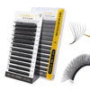 Picture of NAGARAKU W Shape Eyelash Extension 8D Volume Cluster Premade Fans Eye Lashes Faux Mink Matte Black Easy Fanning Pre Fanned False Eyelashes yy Lashes 0.07mm C (8-12mm) Mix