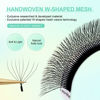 Picture of NAGARAKU W Shape Eyelash Extension 8D Volume Cluster Premade Fans Eye Lashes Faux Mink Matte Black Easy Fanning Pre Fanned False Eyelashes yy Lashes 0.07mm C (8-15mm) Mix