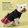 Picture of KYEESE Dog Sweater Dress Bowtie Checkered Turtleneck Dog Sweaters for Small Dogs Warm Pet Sweater Black