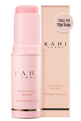 Picture of KAHI Wrinkle Bounce Multi Balm Facial Moisturizer | All-in-One Hydrating Lip Balm Eye Cream Neck Cream Make Up Base & Face Mist Moisture Balm Stick | Daily Face Moisturizer Stick (0.32 fl oz)
