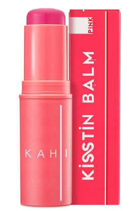 Picture of KAHI Kisstin Balm Pink - Skin-Refining Face Balm Moisturizer & Makeup Stick | Nourishing Beauty Balm Moisturizer Stick | Multi-use Face Balm Stick | Makeup-enhancing Glow Balm (0.32 fl oz)