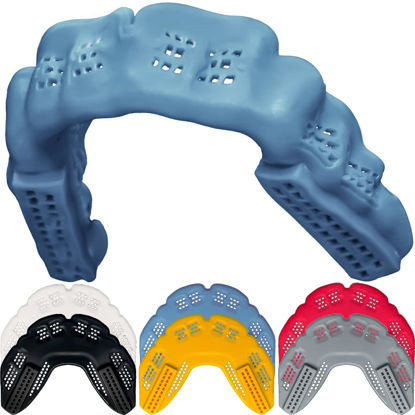 Picture of Bulletproof World’s Thinnest Braces Mouthguard is 3X Stronger! Sports Mouthpiece Mouth Guard for Braces Football Basketball Lacrosse Wrestling Hockey