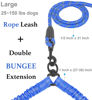 Picture of iYoShop Dual Dog Leash, Double Dog Leash, 360 Swivel No Tangle Walking Leash, Shock Absorbing Bungee for Two Dogs, Royal Blue, Large (25-150 lbs)